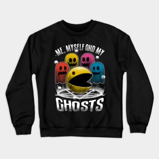 Game Ghosts Retro - Funny Halloween Gift Crewneck Sweatshirt